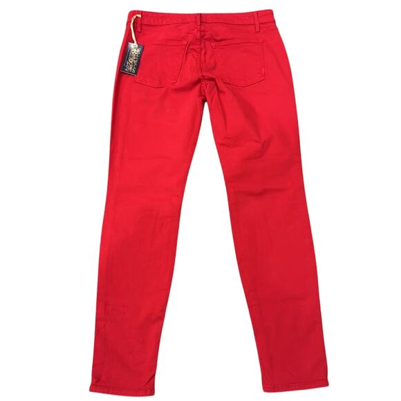 NWT Rich & Skinny Women's Low Rise Skinny Jean Red Size 30 - Picture 2 of 8